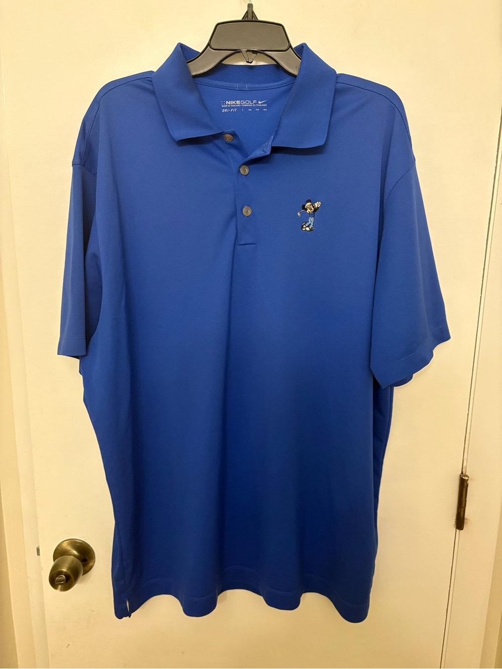 Nike Golf Walt Disney World Mickey Mouse Dri-Fit Polo Shirt Royal Blue Men’s XXL